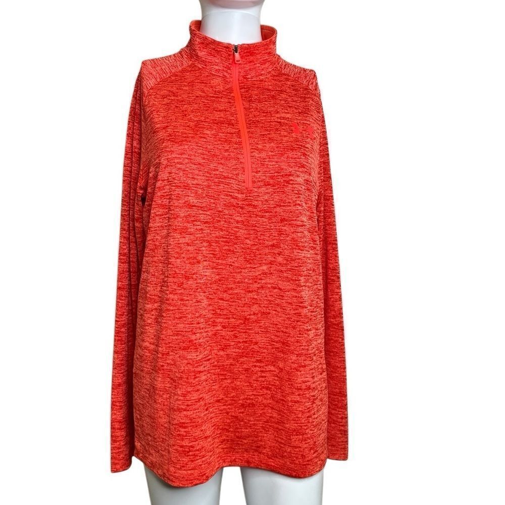 Under Armour Loose Fit Heatgear Long sleeve Athleisure Pullover Orange Small